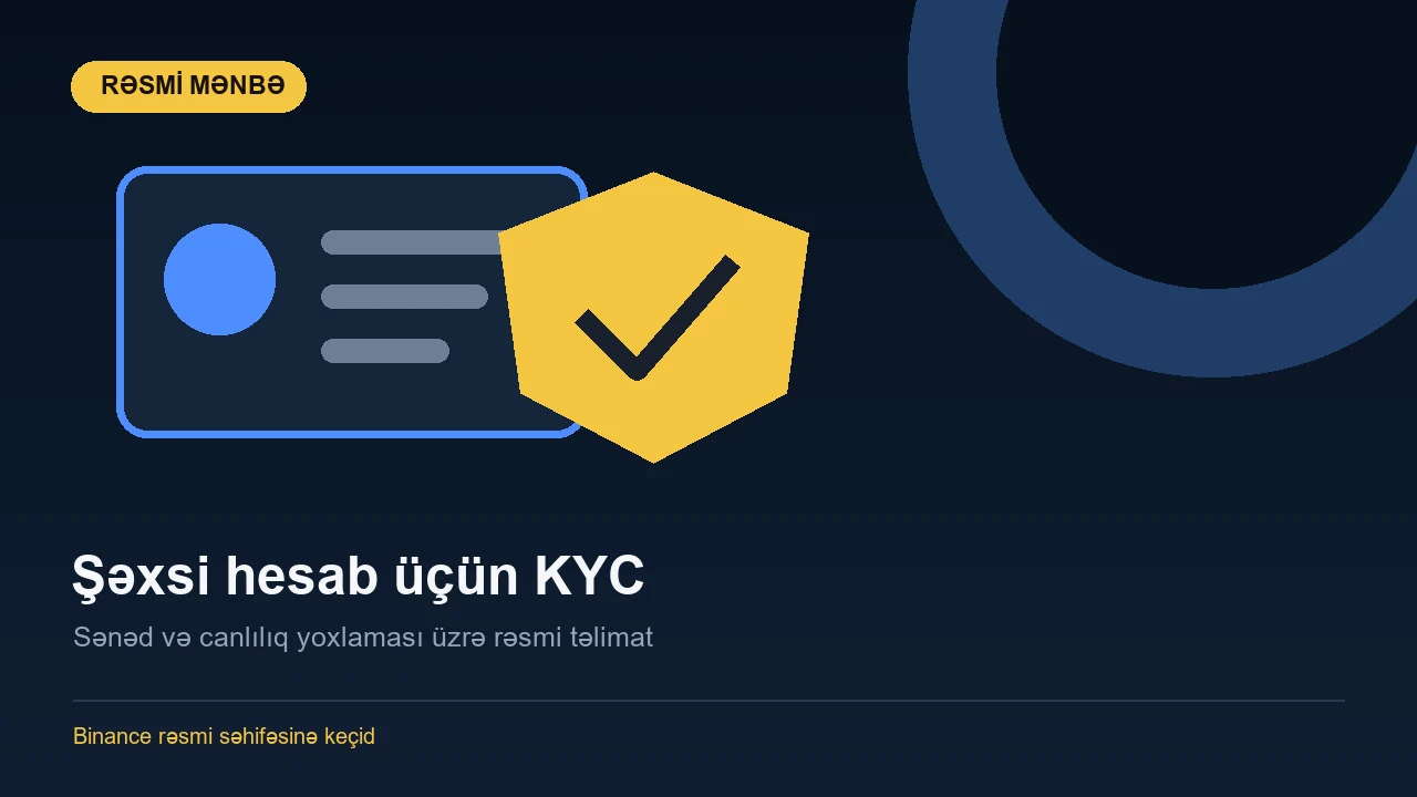 Şəxsi hesab üçün KYC təsdiqi